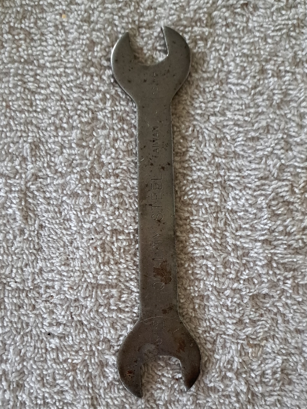 Vintage Unbranded Thin 1/2" x 9/16" Open End Wrench 5-1/2" Length Taiwan